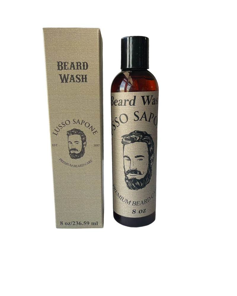 Lusso Sapone's 8 oz Beard Wash